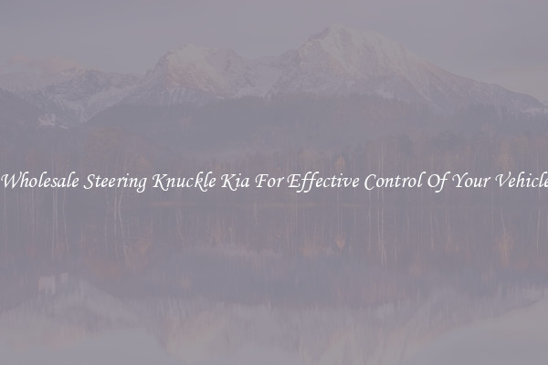 Wholesale Steering Knuckle Kia For Effective Control Of Your Vehicle