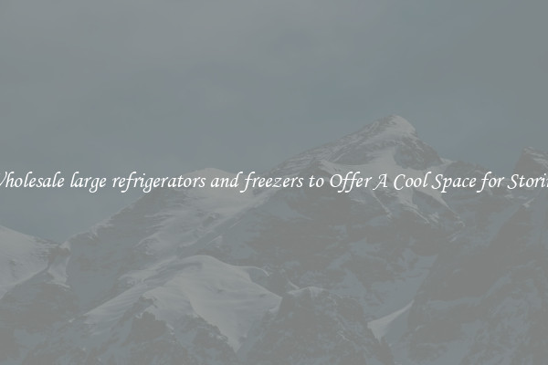 Wholesale large refrigerators and freezers to Offer A Cool Space for Storing