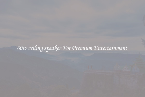 60w ceiling speaker For Premium Entertainment 