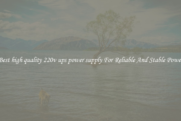 Best high quality 220v ups power supply For Reliable And Stable Power