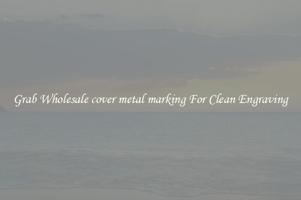 Grab Wholesale cover metal marking For Clean Engraving