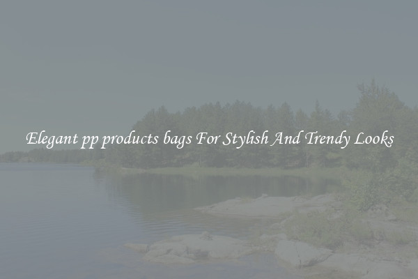 Elegant pp products bags For Stylish And Trendy Looks