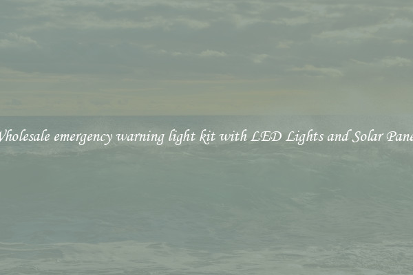 Wholesale emergency warning light kit with LED Lights and Solar Panels