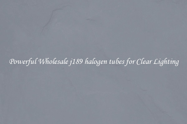 Powerful Wholesale j189 halogen tubes for Clear Lighting