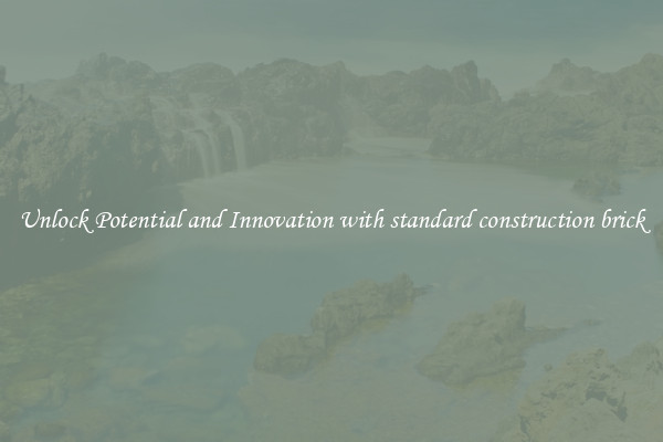 Unlock Potential and Innovation with standard construction brick