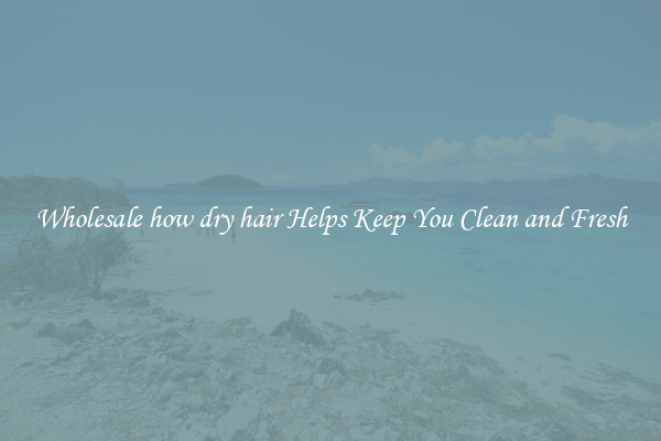 Wholesale how dry hair Helps Keep You Clean and Fresh