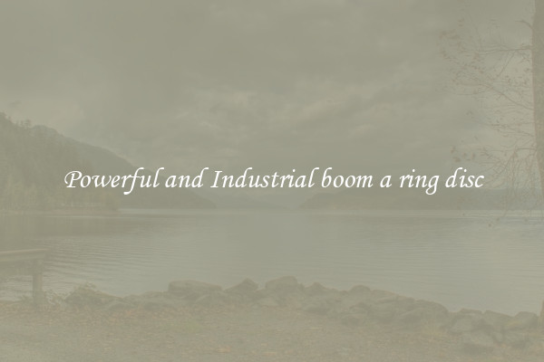 Powerful and Industrial boom a ring disc