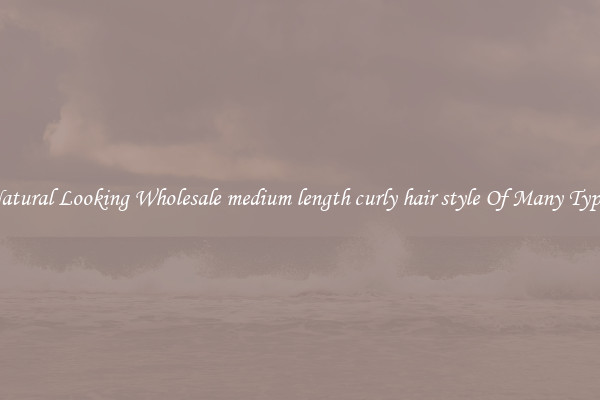 Natural Looking Wholesale medium length curly hair style Of Many Types