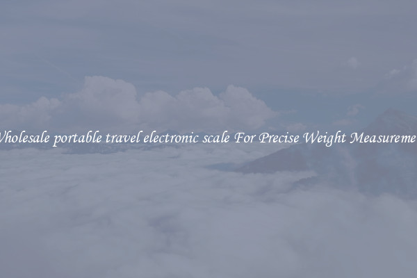 Wholesale portable travel electronic scale For Precise Weight Measurement