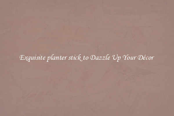 Exquisite planter stick to Dazzle Up Your Décor 