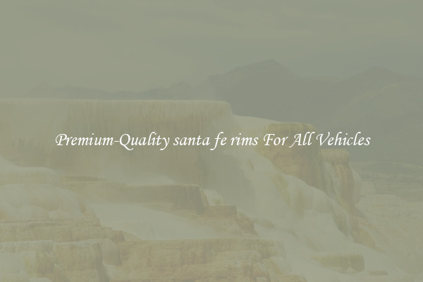 Premium-Quality santa fe rims For All Vehicles